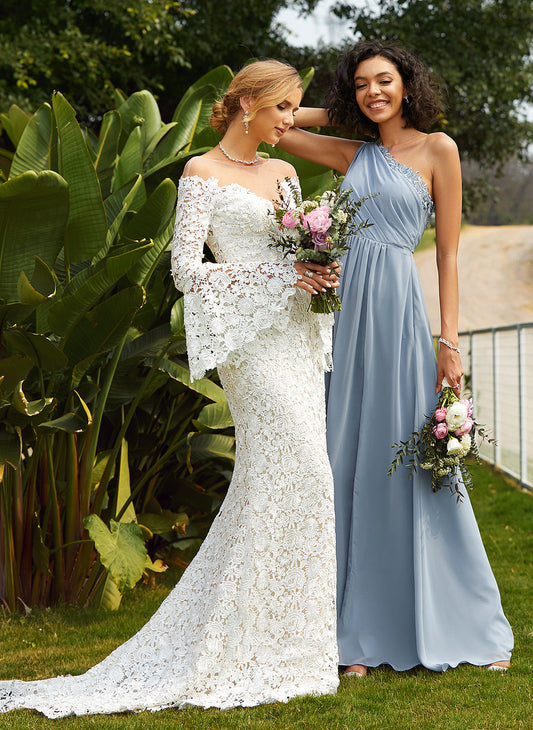Court Train Trumpet/Mermaid Wedding Julianna Wedding Dresses Dress Illusion