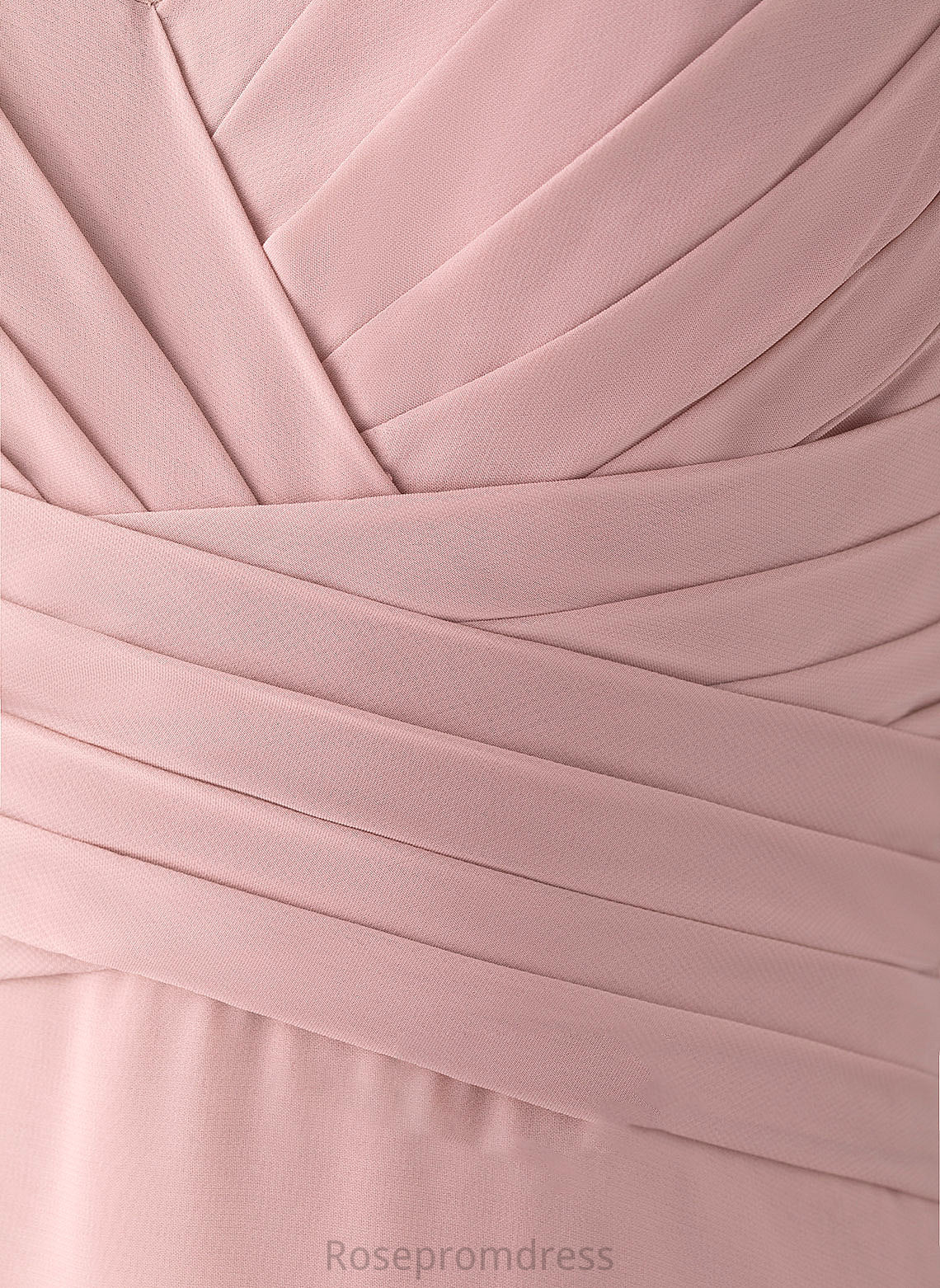 Length Neckline CascadingRuffles Empire Fabric Embellishment Floor-Length Silhouette V-neck Ursula Knee Length Natural Waist Bridesmaid Dresses