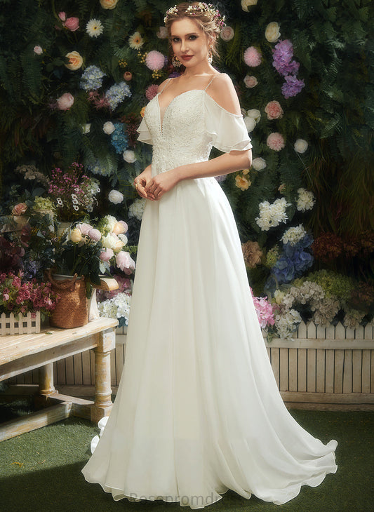 Sequins Wedding A-Line Train Court Wedding Dresses Sweetheart Dress Beading Ruffle With Jada