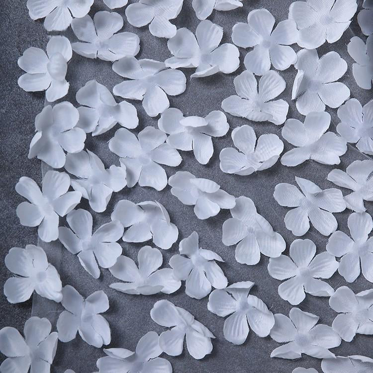 Long Tulle Ivory Wedding Veils with Hand Made Flowers, Wedding Veils SRS15583