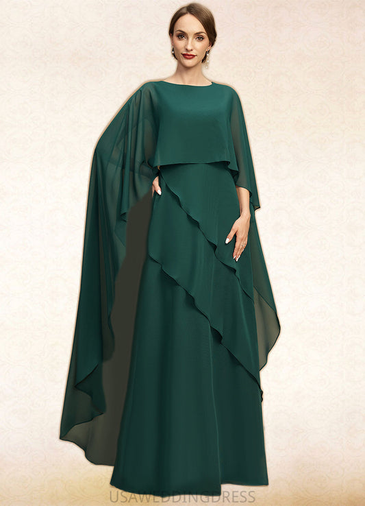 Larissa A-line Scoop Floor-Length Chiffon Mother of the Bride Dress DS126P0021696