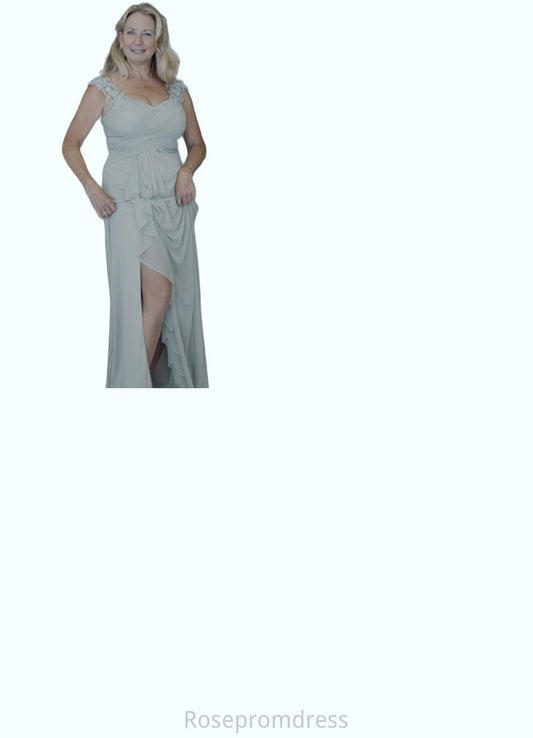 Mira A-Line Sweetheart Neckline Pleated Mesh Floor-Length Dress SRSP0022623