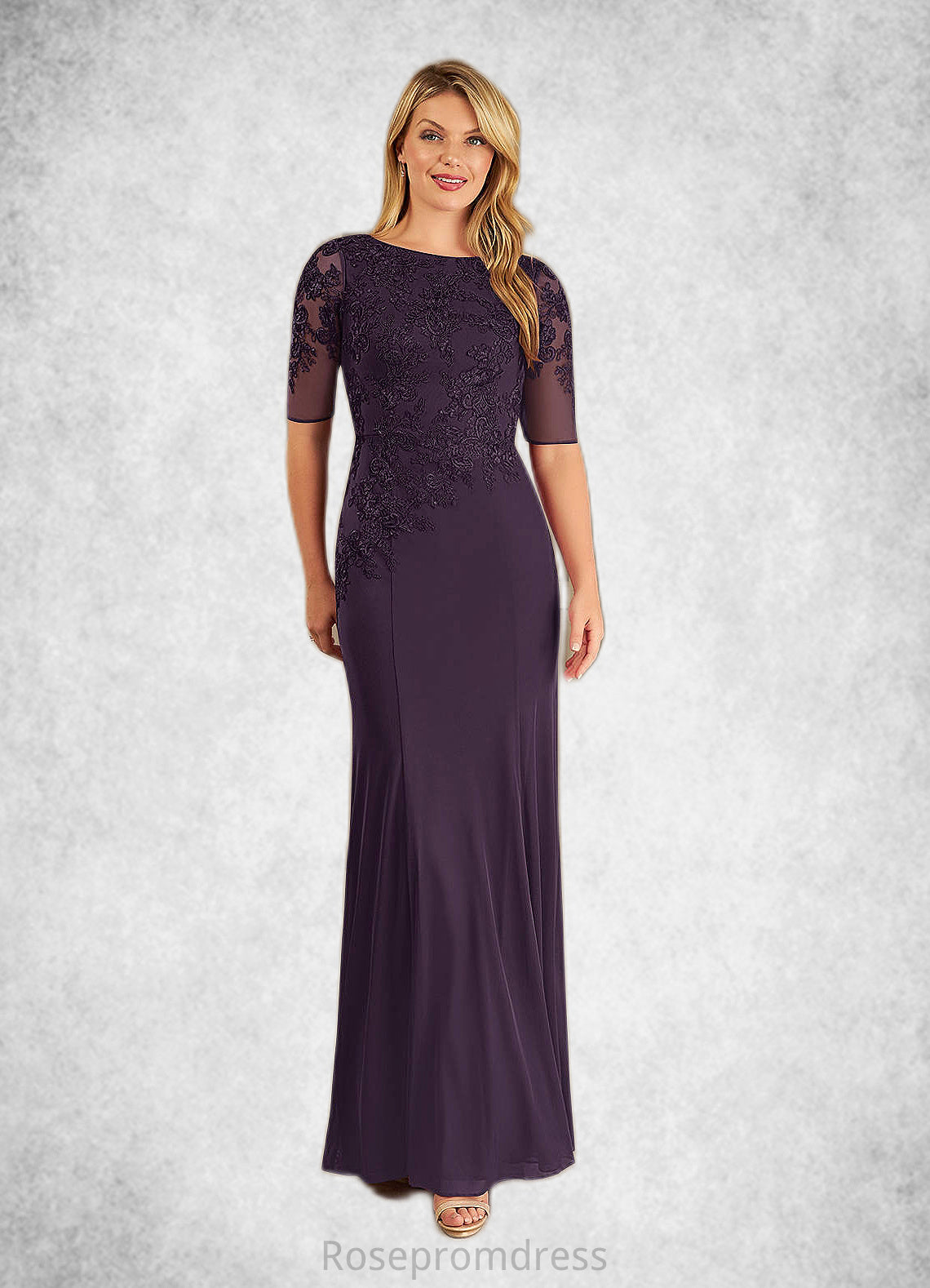 Bianca Mermaid Lace Floor-Length Dress SRSP0022666
