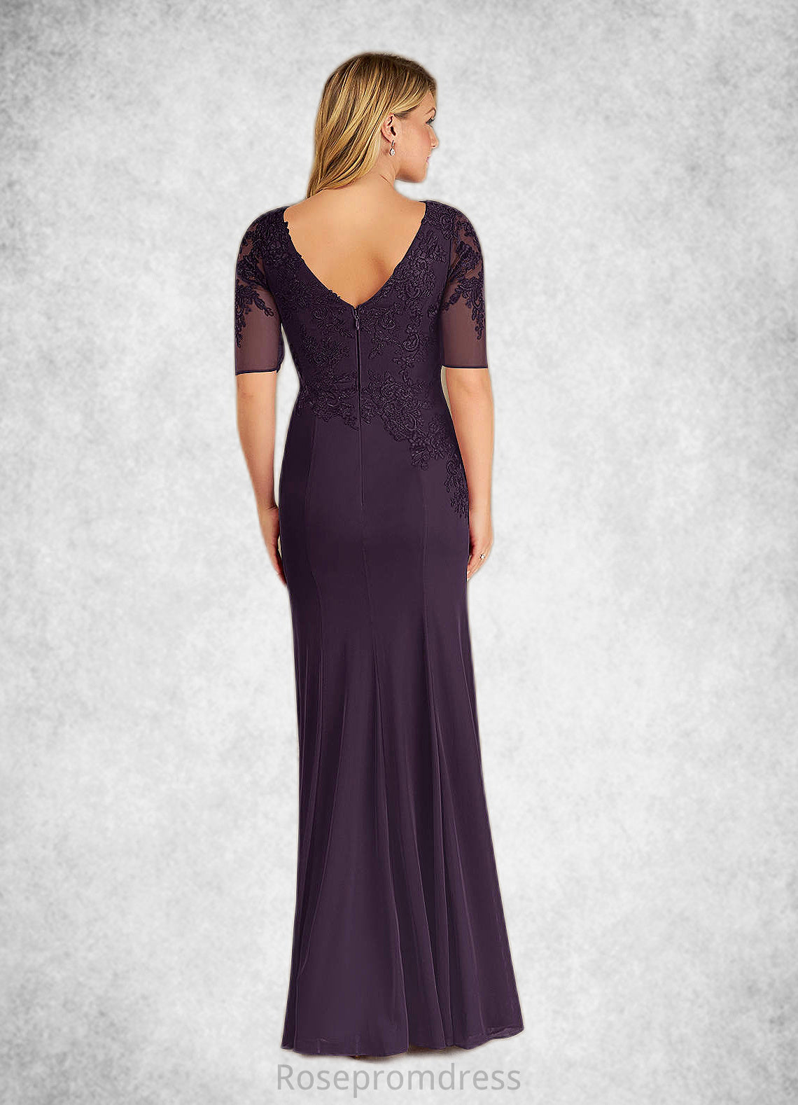 Bianca Mermaid Lace Floor-Length Dress SRSP0022666