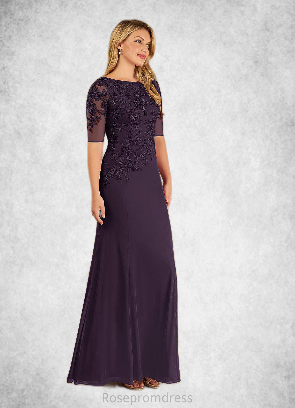 Bianca Mermaid Lace Floor-Length Dress SRSP0022666