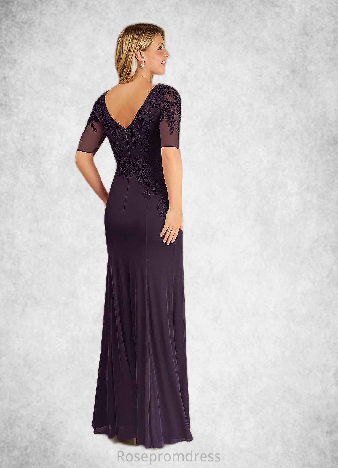 Bianca Mermaid Lace Floor-Length Dress SRSP0022666