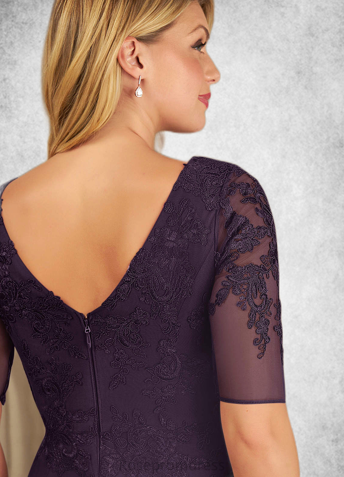 Bianca Mermaid Lace Floor-Length Dress SRSP0022666
