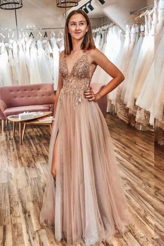 Sexy Spaghetti Straps Floor Length Beading Prom Dress With Rhinestone Long Evening SRSPLRDFBQB