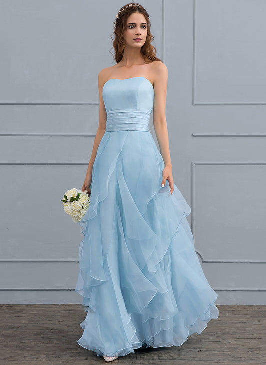 Floor-Length Ruffles Wedding With Organza Dress Heaven Wedding Dresses Sweetheart Cascading A-Line