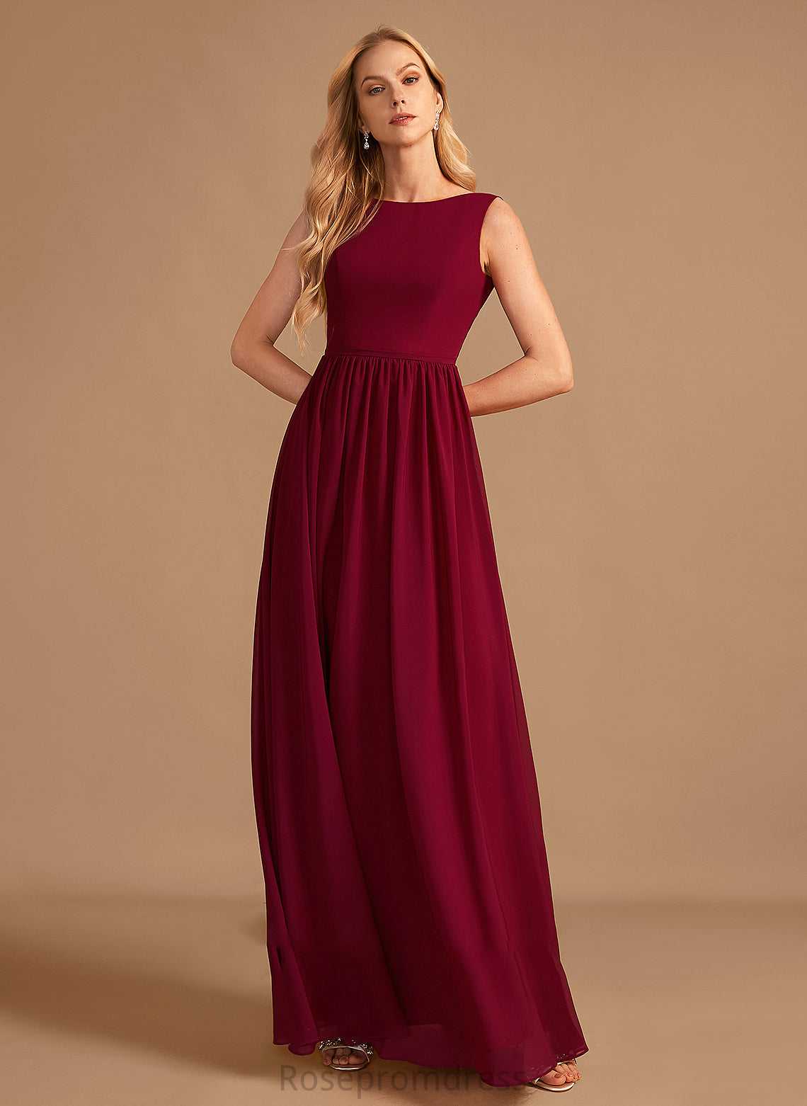 Bow(s) A-Line Neckline Embellishment Silhouette HighNeck Fabric Length Floor-Length Rosalind Bridesmaid Dresses
