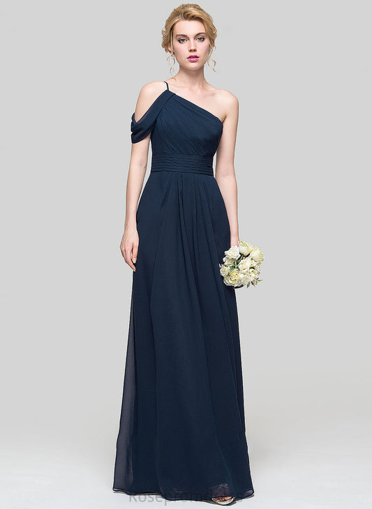 Length Fabric One-Shoulder A-Line Embellishment Floor-Length Neckline Silhouette Ruffle Lillie Scoop Floor Length Bridesmaid Dresses