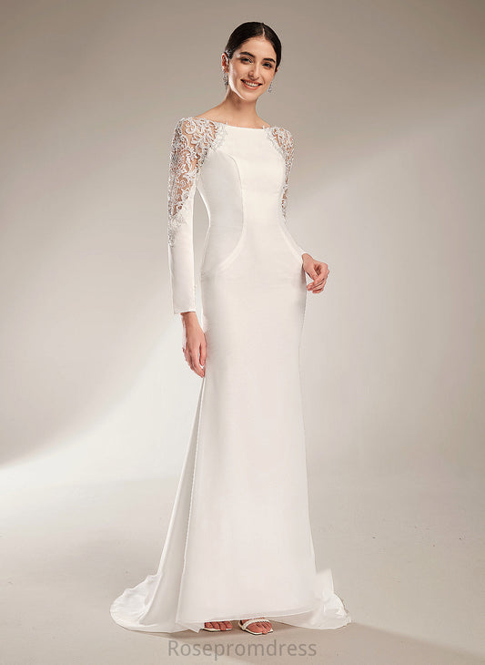 Dress Train Trumpet/Mermaid Wedding Neck Wedding Dresses With Kelsey Court Scoop Lace