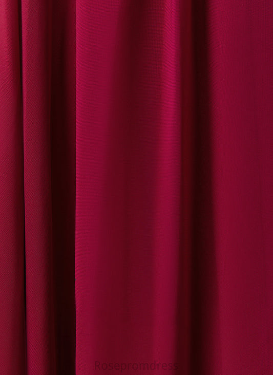 Length Silhouette Fabric Lace Neckline A-Line Floor-Length Scoop Straps&Sleeves Shyann Straps Natural Waist Bridesmaid Dresses