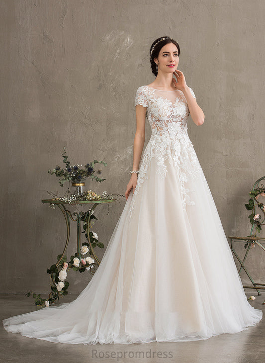Amira Court Wedding Dresses Ball-Gown/Princess Dress Illusion Tulle Wedding Train