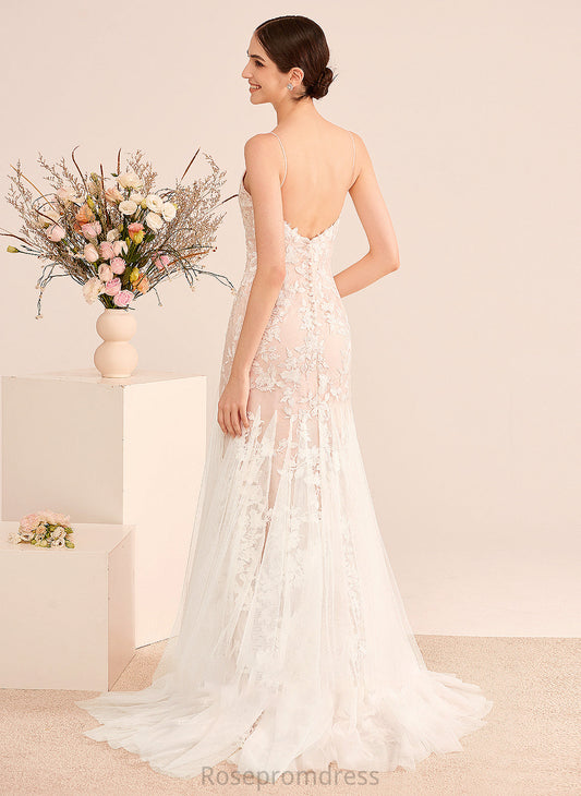 Shea Dress Court Trumpet/Mermaid Train With Wedding Dresses Lace Wedding V-neck