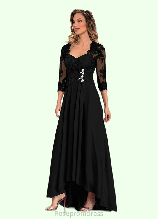 Shayla Sheath Sequins Lace Asymmetrical Dress SRSP0019850