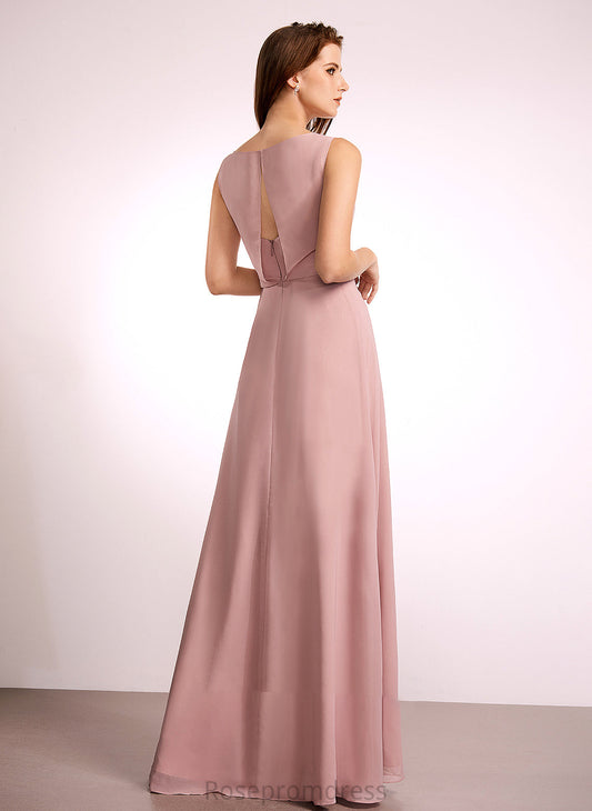 Floor-Length Fabric Silhouette Bow(s) Embellishment A-Line Straps Length Karen Bridesmaid Dresses
