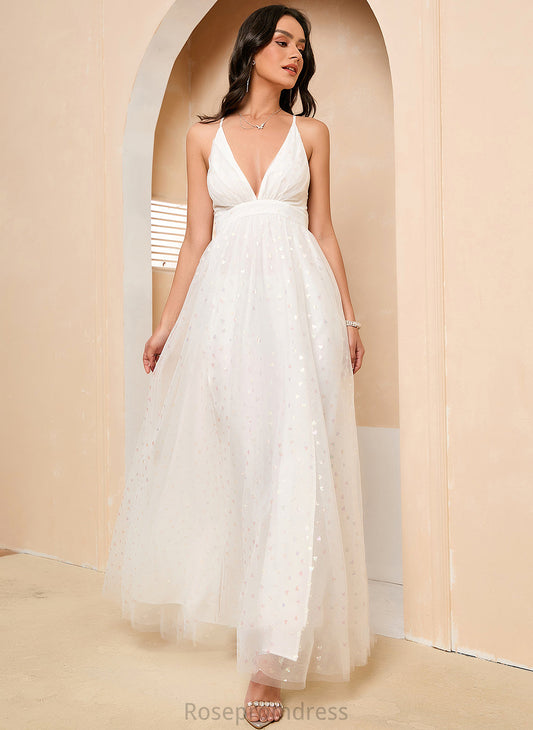 Dress Wedding Maggie Ankle-Length V-neck A-Line Wedding Dresses