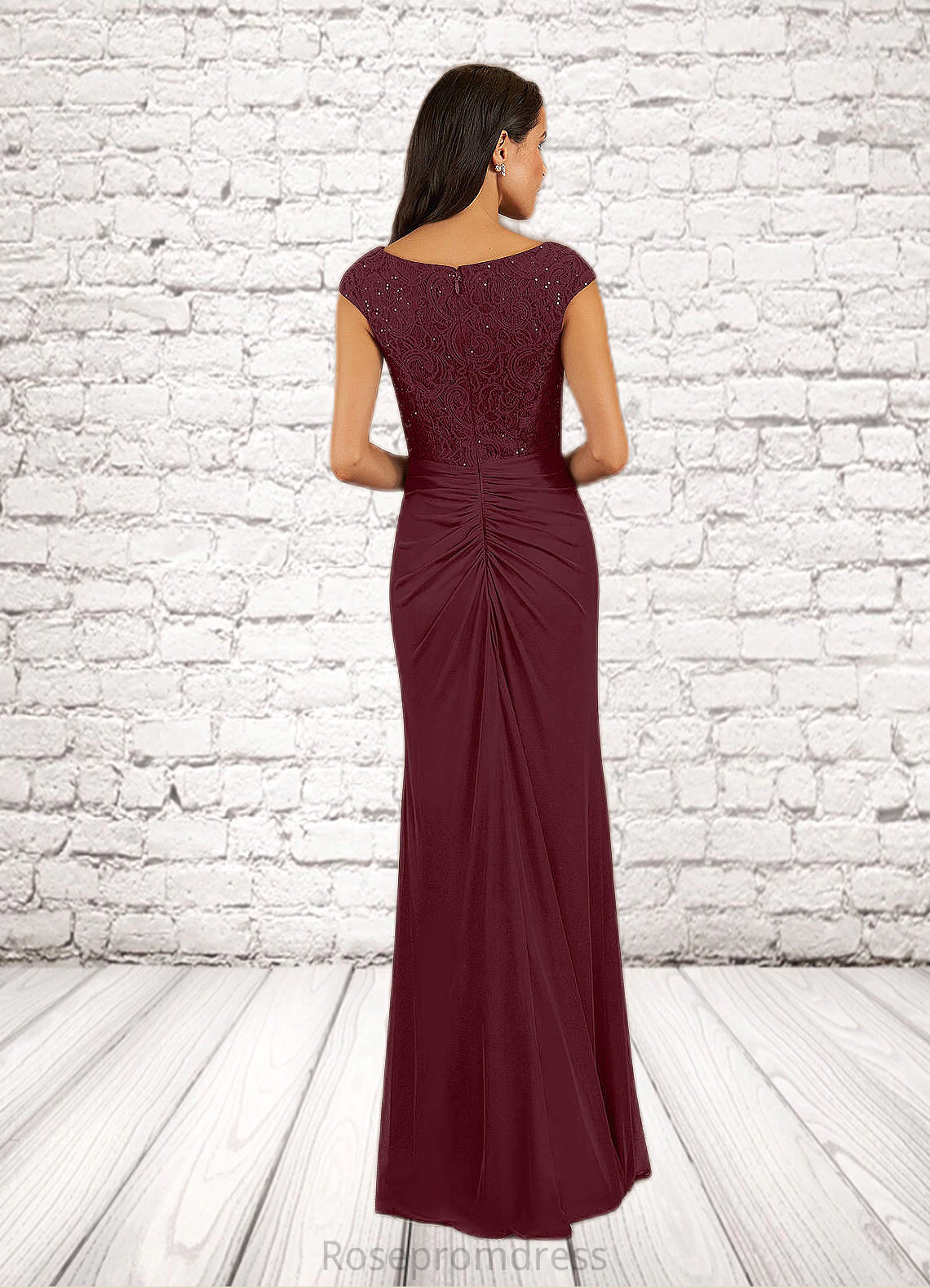 Sanaa Mermaid Sequins Mesh Floor-Length Dress SRSP0019939