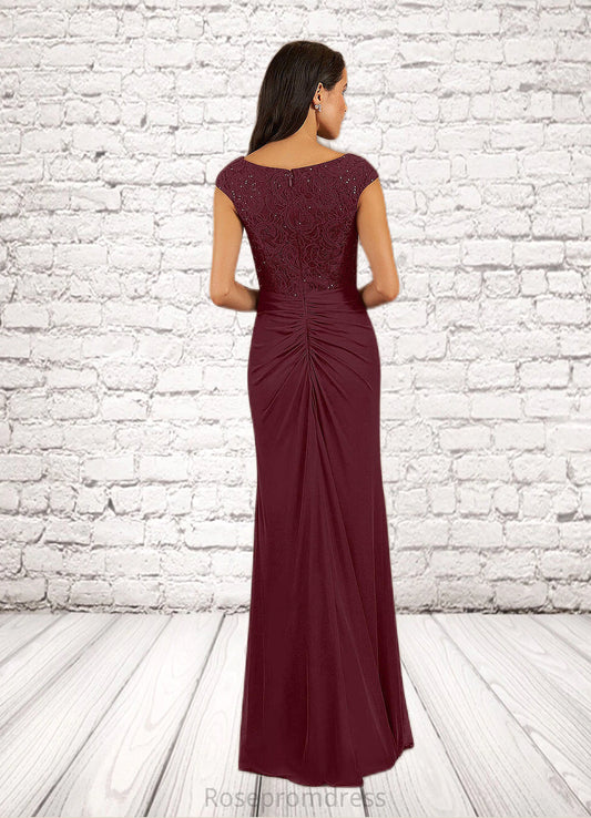 Sanaa Mermaid Sequins Mesh Floor-Length Dress SRSP0019939