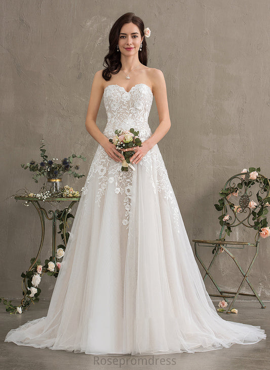 Dress Tulle Silvia Wedding Dresses Wedding Train Sweetheart Court Ball-Gown/Princess