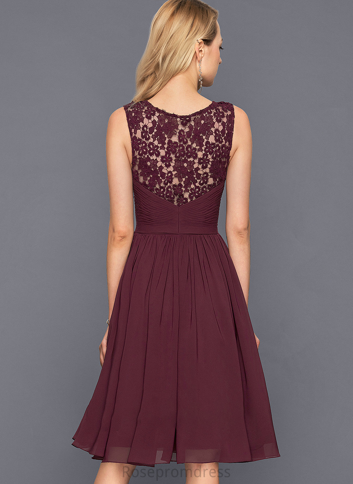 Knee-Length V-neck Length Silhouette A-Line Fabric Ruffle Neckline Embellishment Jessica Sleeveless Floor Length Bridesmaid Dresses