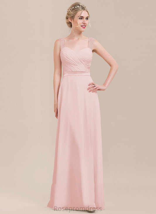 A-Line Neckline Fabric Ruffle Length Embellishment Floor-Length Silhouette Sweetheart Peyton Sleeveless Off The Shoulder Bridesmaid Dresses