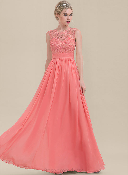 Fabric Silhouette A-Line ScoopNeck Neckline Embellishment Floor-Length Length Ruffle Alexia Scoop Sleeveless Bridesmaid Dresses