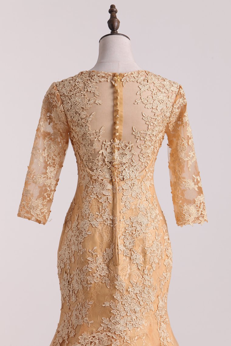 2024 Tulle Mother Of The Bride Dresses V Neck Mermaid With Applique