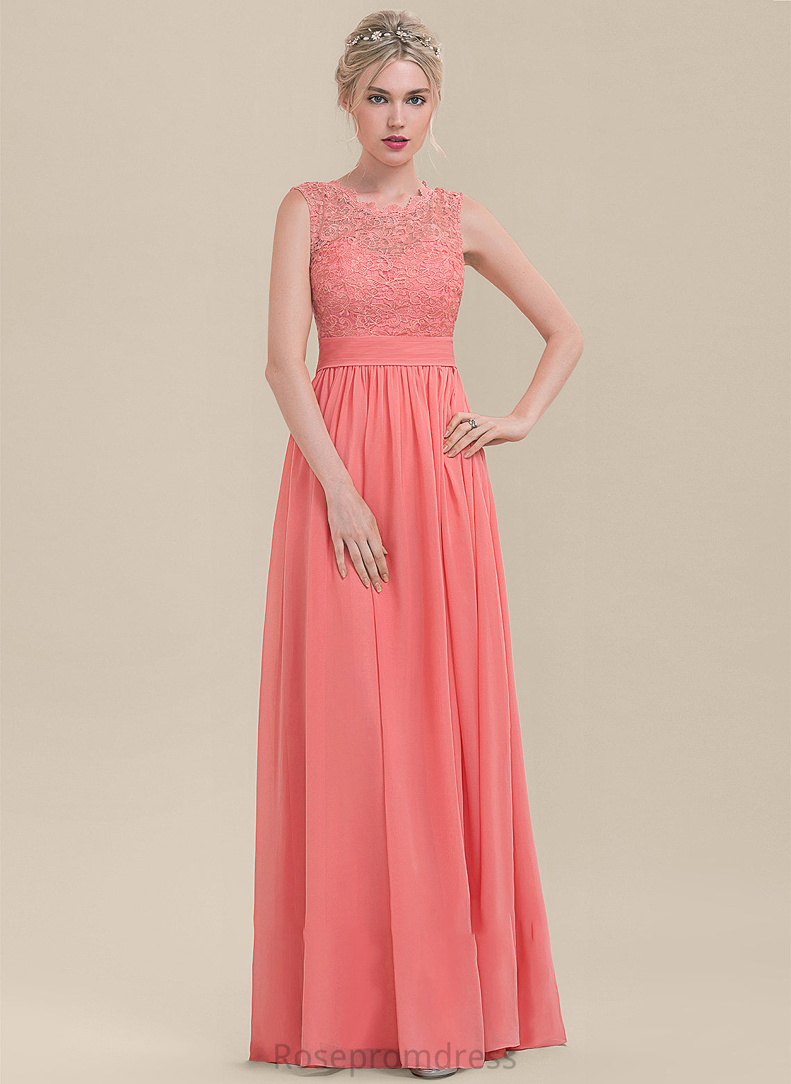Fabric Silhouette A-Line ScoopNeck Neckline Embellishment Floor-Length Length Ruffle Alexia Scoop Sleeveless Bridesmaid Dresses