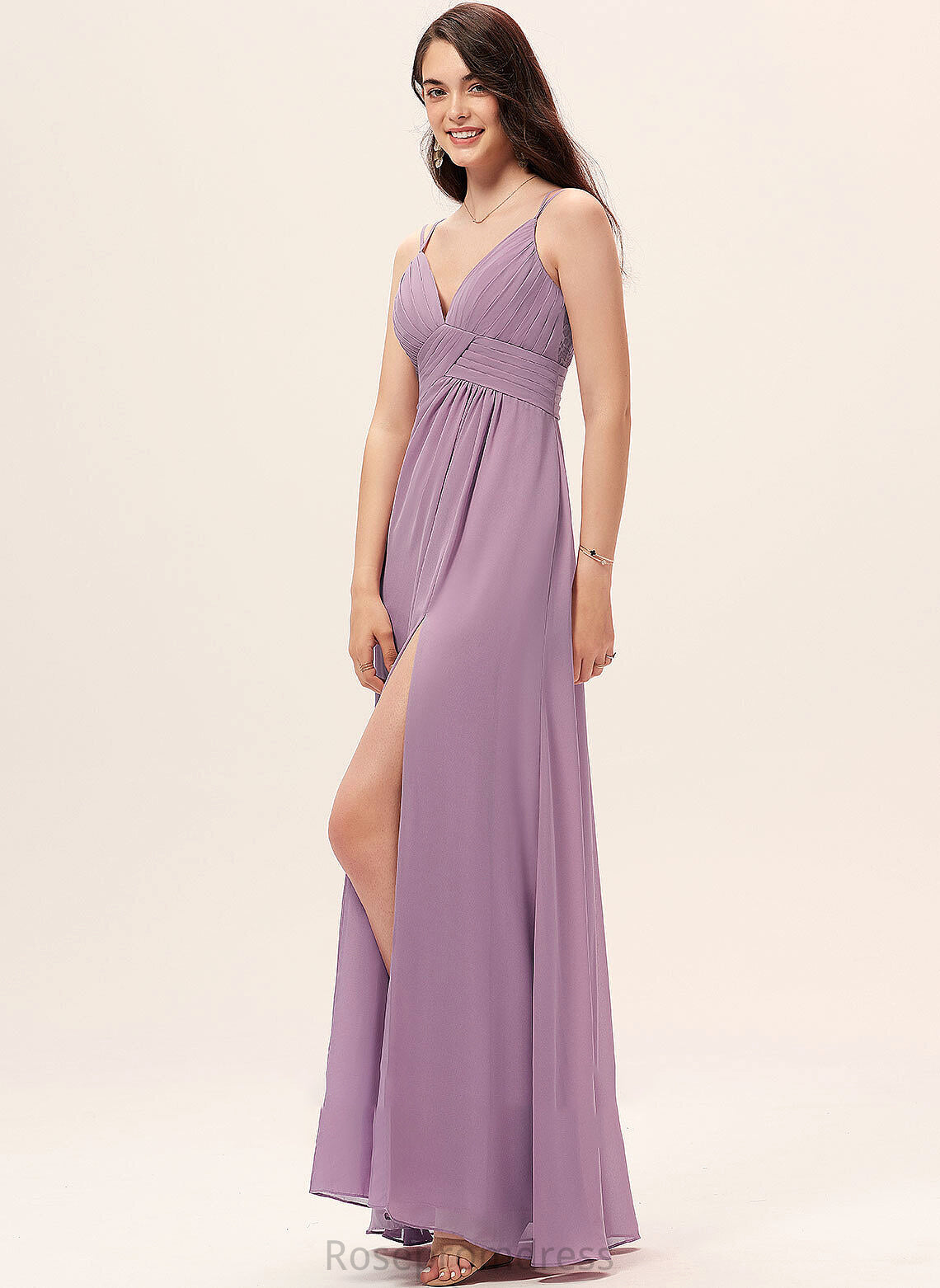 Straps Floor-Length Length A-Line Silhouette Neckline Sweetheart Fabric Madalynn Floor Length Natural Waist Scoop Bridesmaid Dresses