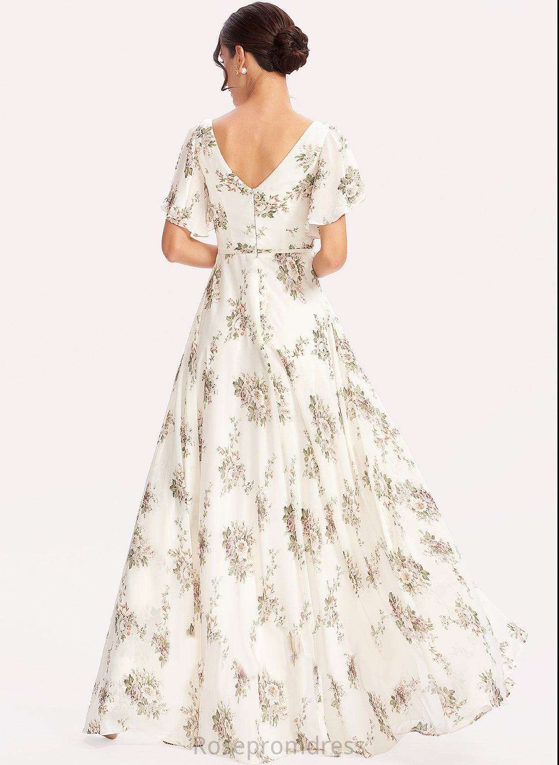 A-line V-Neck Neckline Fabric Length Silhouette Embellishment Floor-Length Kayden Bridesmaid Dresses