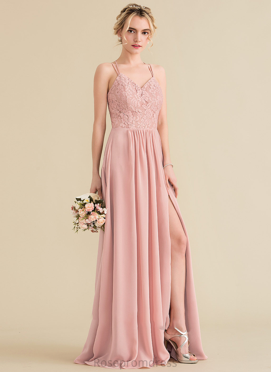 Embellishment Length Fabric SplitFront Silhouette A-Line Sweetheart Floor-Length Neckline Carolyn Floor Length A-Line/Princess Bridesmaid Dresses