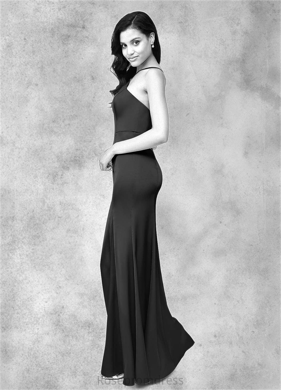 Rosalind Mermaid Stretch Satin Floor-Length Dress SRSP0019685