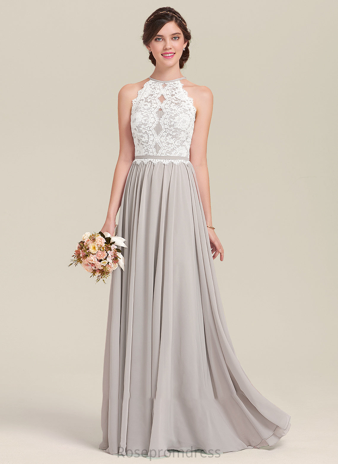 Lace Straps Fabric Floor-Length Neckline Length ScoopNeck Silhouette A-Line Allyson A-Line/Princess Natural Waist Bridesmaid Dresses