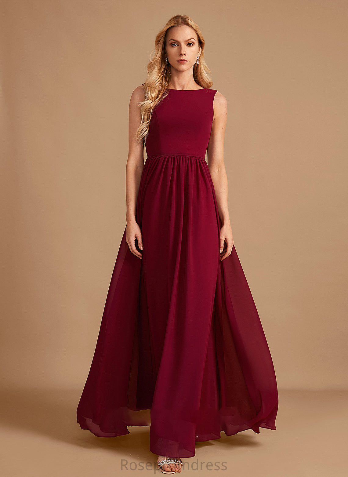 Bow(s) A-Line Neckline Embellishment Silhouette HighNeck Fabric Length Floor-Length Rosalind Bridesmaid Dresses