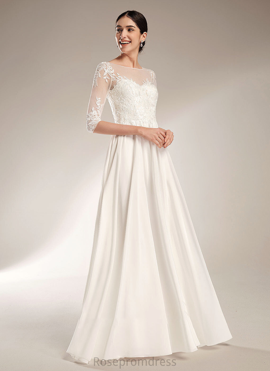 A-Line With Train Sequins Dress Chanel Wedding Dresses Illusion Sweep Wedding