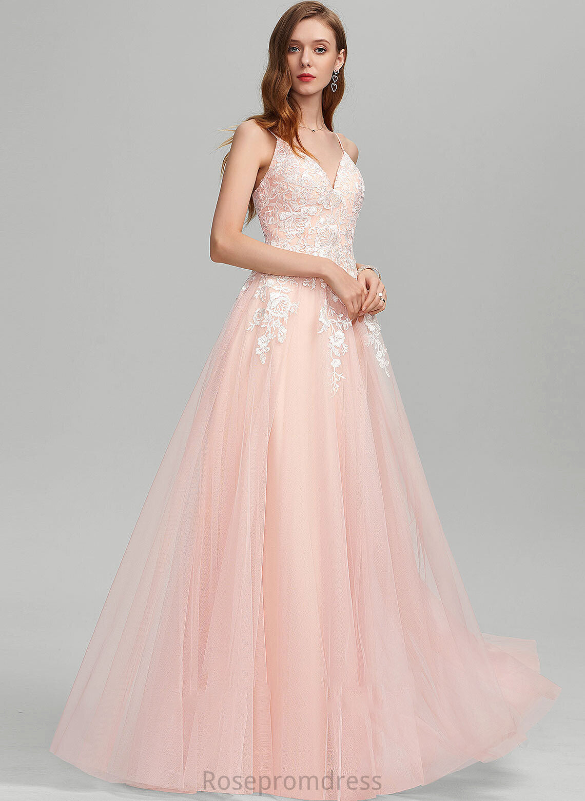 Nydia Tulle Wedding Ball-Gown/Princess Sweetheart Dress Wedding Dresses Floor-Length With Sequins
