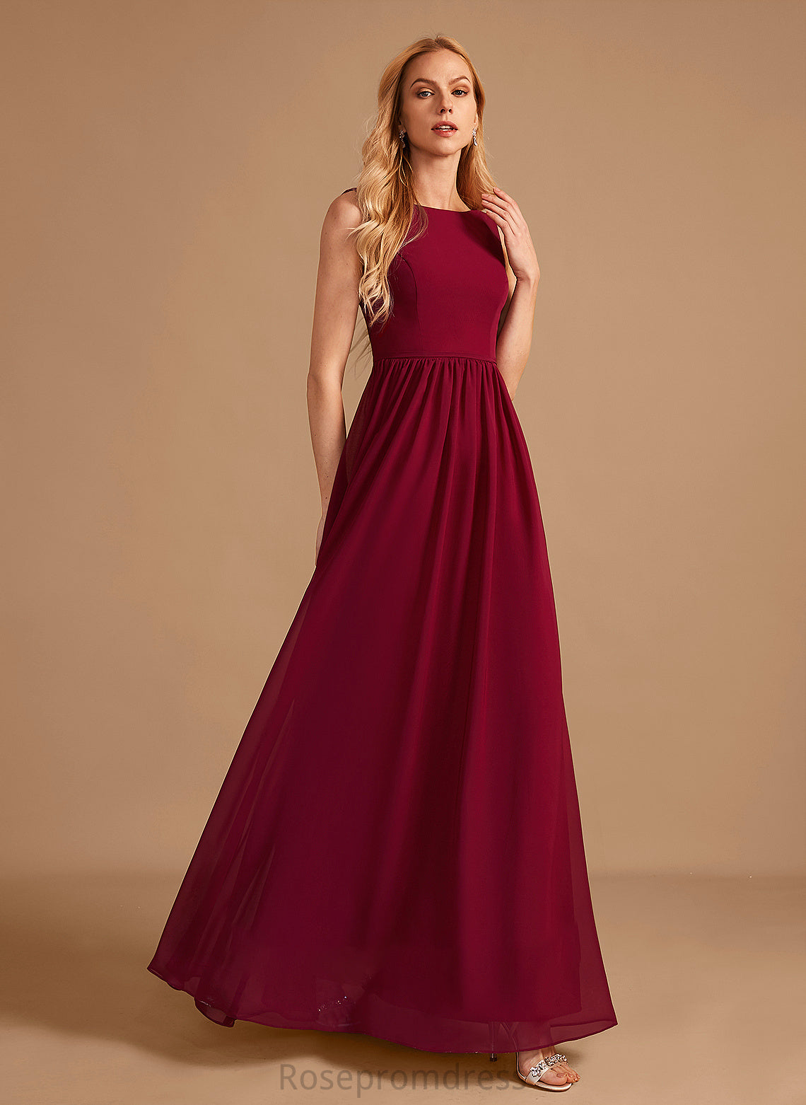 Bow(s) A-Line Neckline Embellishment Silhouette HighNeck Fabric Length Floor-Length Rosalind Bridesmaid Dresses