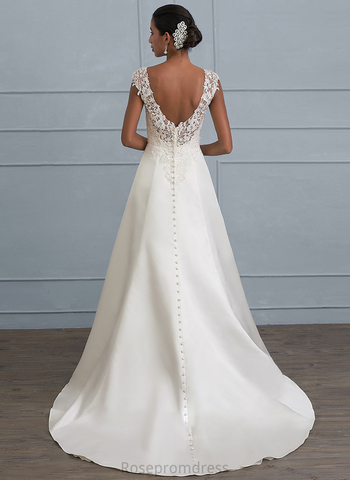 Ruffle Sequins V-neck Dress April With Wedding Dresses Ball-Gown/Princess Train Beading Satin Wedding Sweep