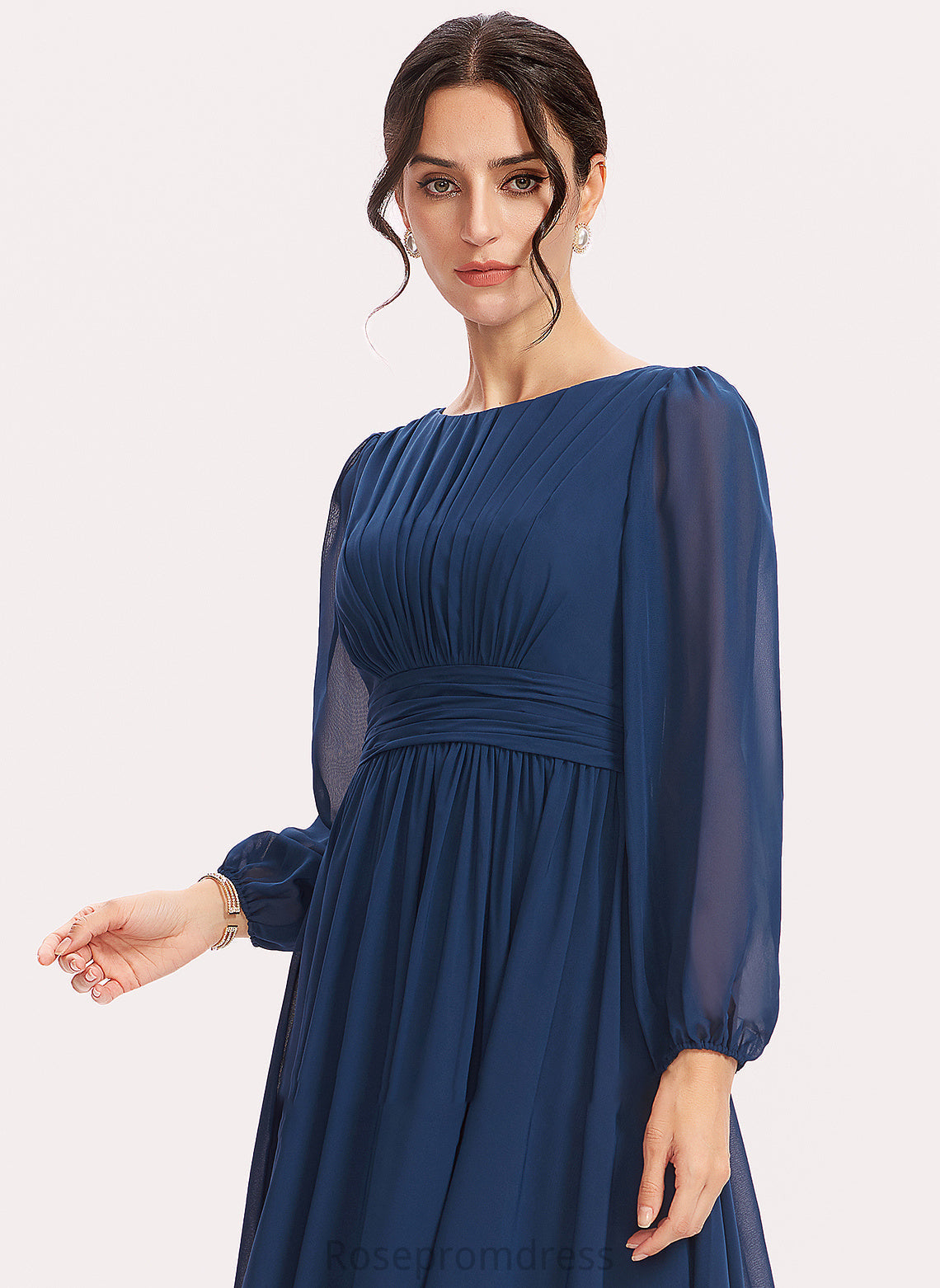 Embellishment Floor-Length Straps Length Ruffle Silhouette Fabric A-Line Jaylynn A-Line/Princess Natural Waist Sleeveless Bridesmaid Dresses