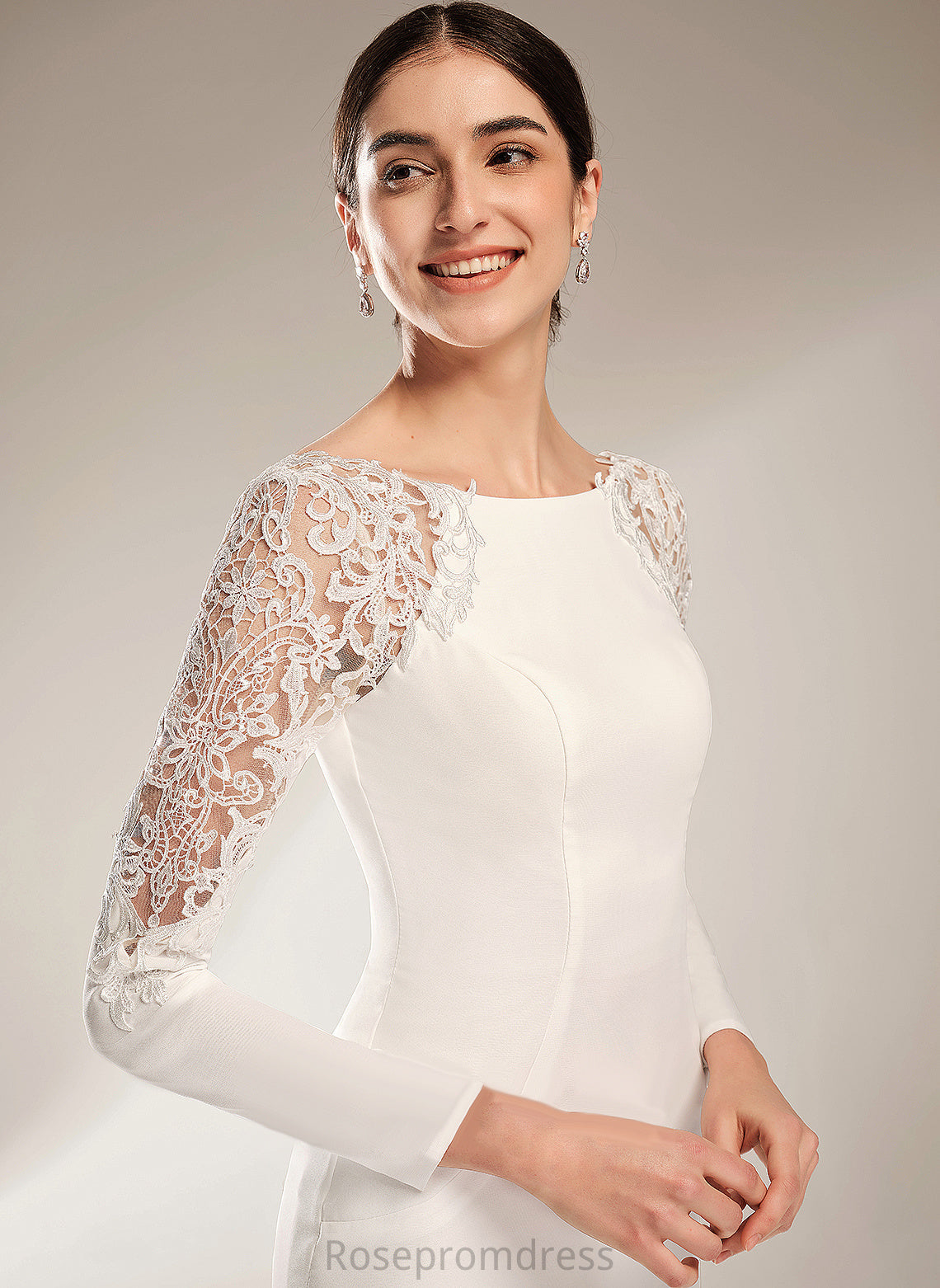 Scoop Neck Train Court Wedding Chiffon With Wedding Dresses Dress Trumpet/Mermaid Greta Lace