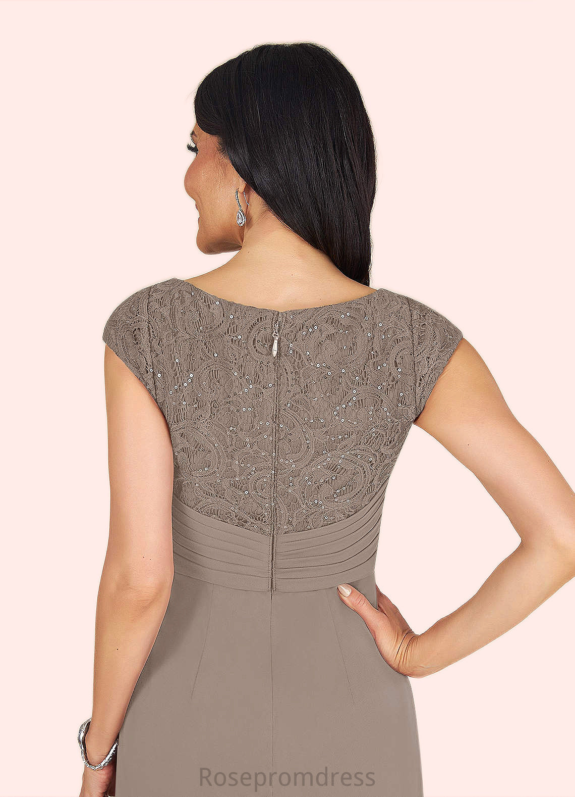 Selah A-Line Sequins Mesh Floor-Length Dress SRSP0019952