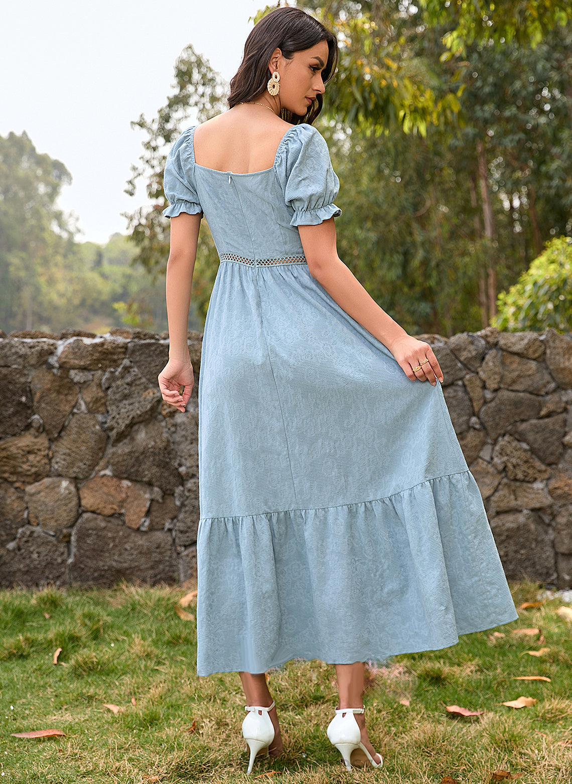 Straps Sleeves Silhouette SquareNeckline Sleeve Ankle-Length Neckline A-Line Length Gabriela Floor Length Sheath/Column Bridesmaid Dresses