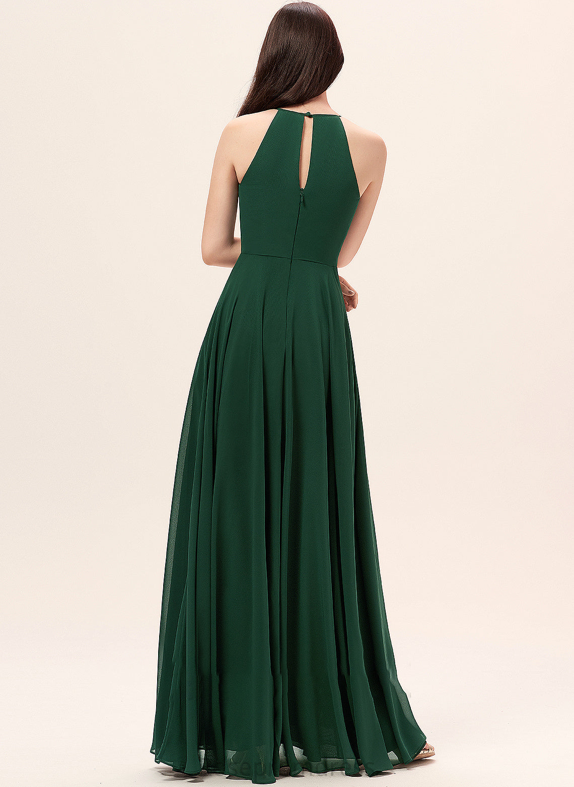 A-Line Length Floor-Length Straps Fabric Neckline ScoopNeck Silhouette Iyana Bridesmaid Dresses