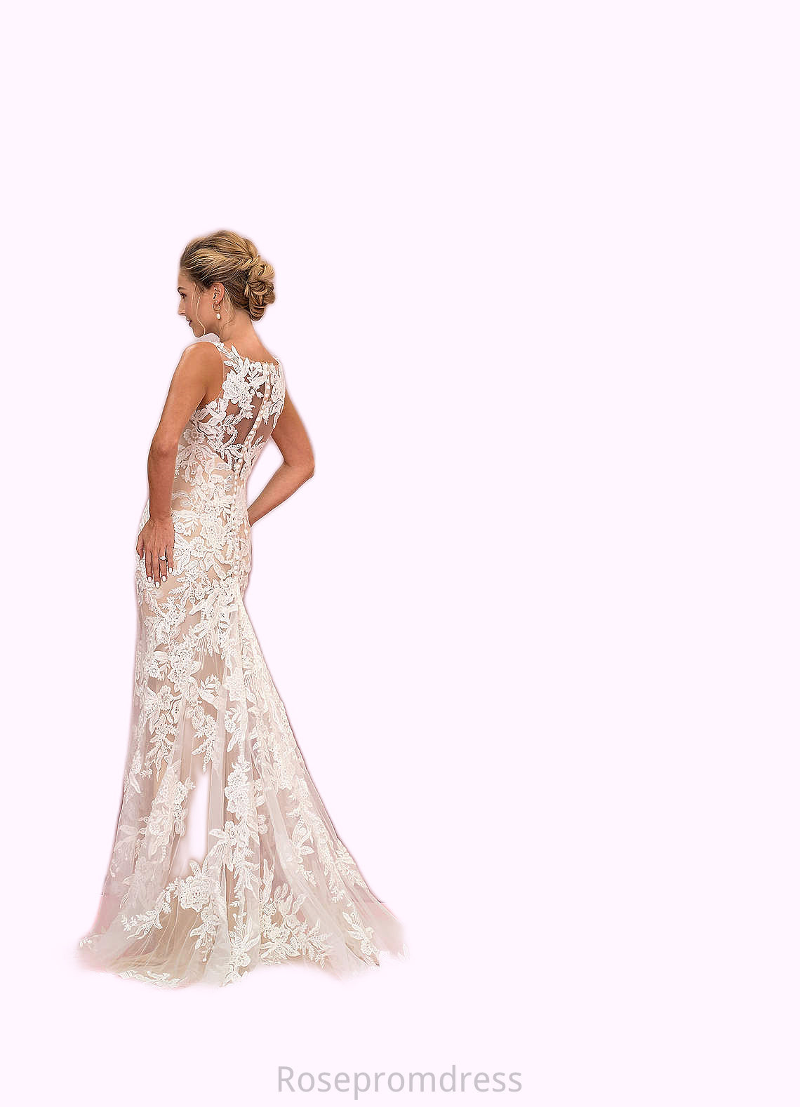 Raelynn Mermaid Sequins Tulle Cathedral Train Dress SRSP0020073