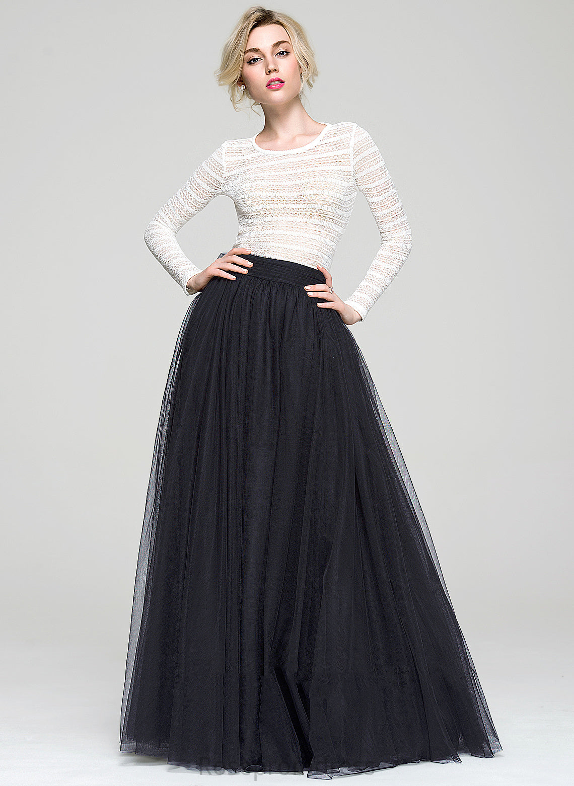 Tulle A-Line/Princess Skirt Floor-Length Frederica Cocktail Dresses Cocktail