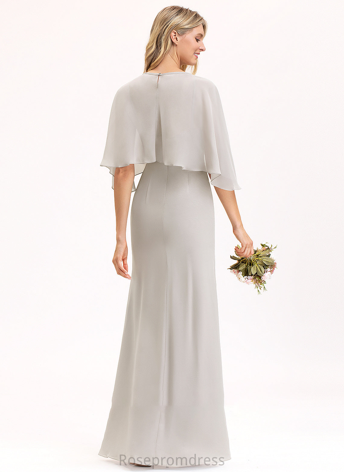 Straps Silhouette Sheath/Column Fabric Neckline Floor-Length SquareNeckline Length Miah Bridesmaid Dresses