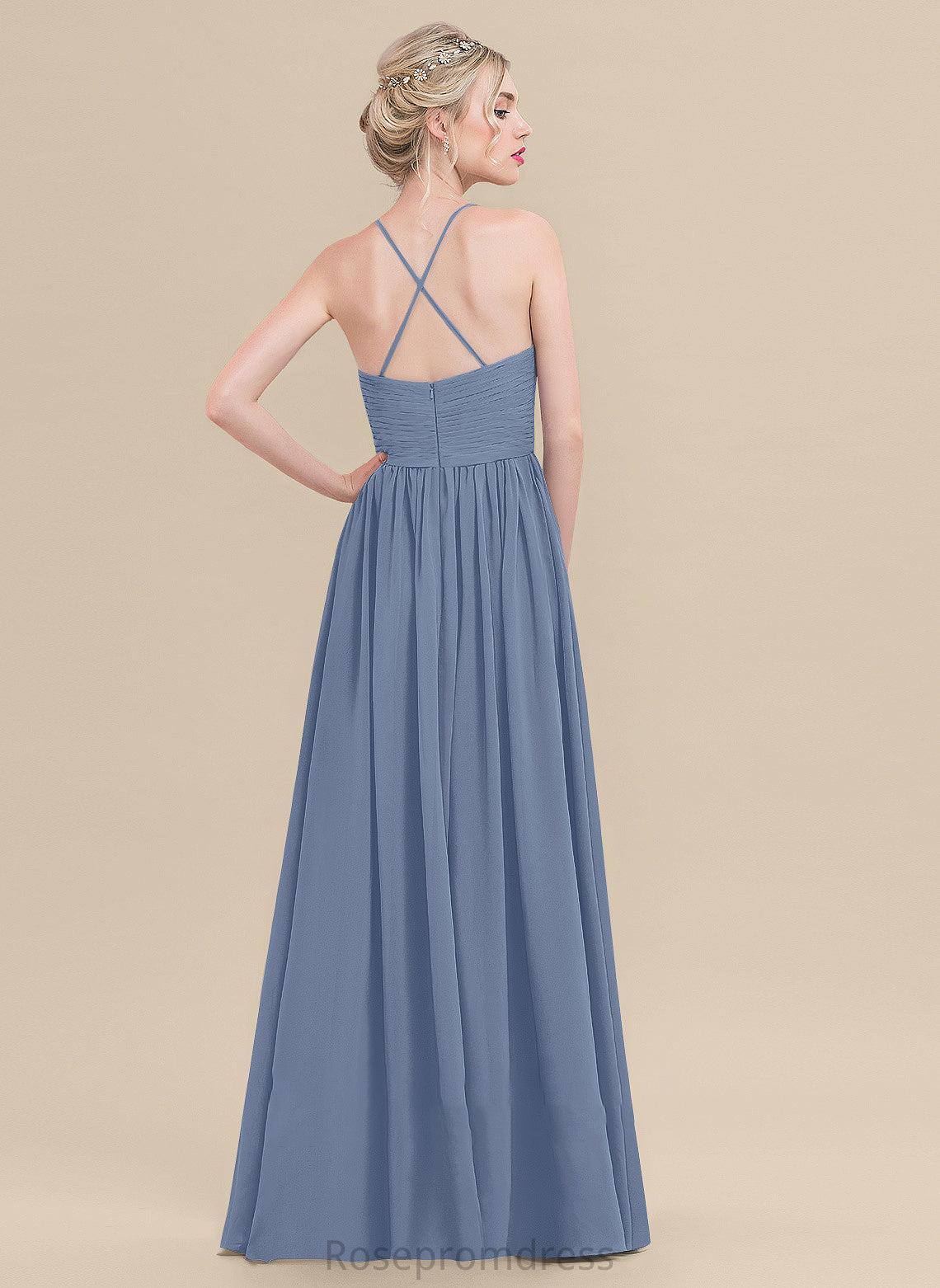 Ruffle Sweetheart Fabric Neckline Silhouette Embellishment A-Line Length Floor-Length Aryanna Bridesmaid Dresses