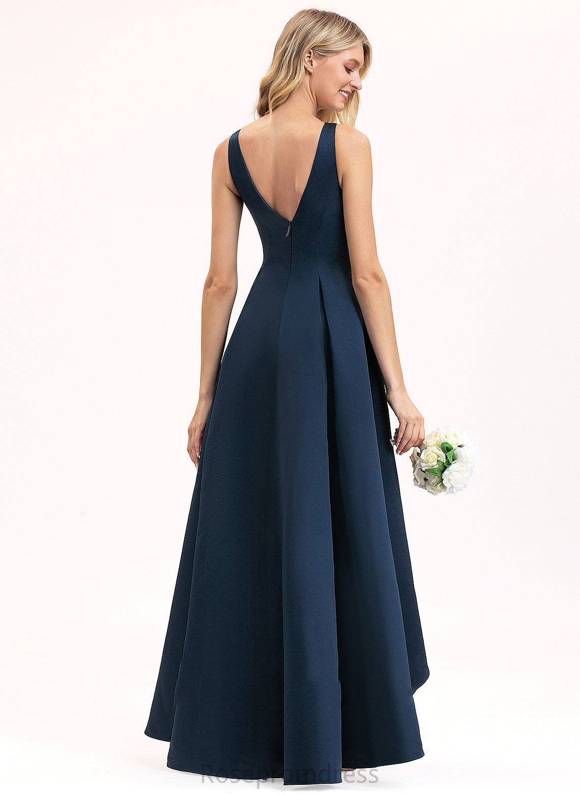 Length Silhouette Pockets A-Line Asymmetrical Fabric ScoopNeck Embellishment Neckline Ida Bridesmaid Dresses